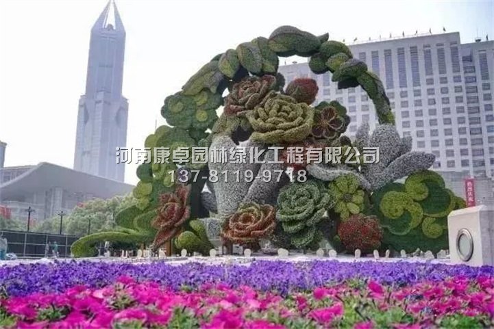 沪上*大立体花坛,繁花似锦