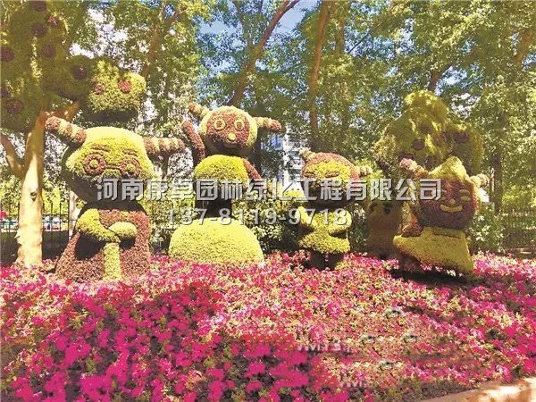 哈尔滨五色草造型